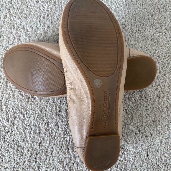Lucky Brand Emmie Ballet Flats in Tan, size 8.5 - Picture 3 of 3